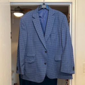 Checkerboard blue Paul Frederick Sportcoat